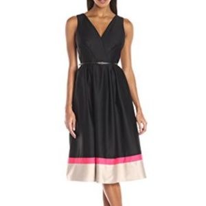 LBD Plus Color block, Fit & Flare day dress